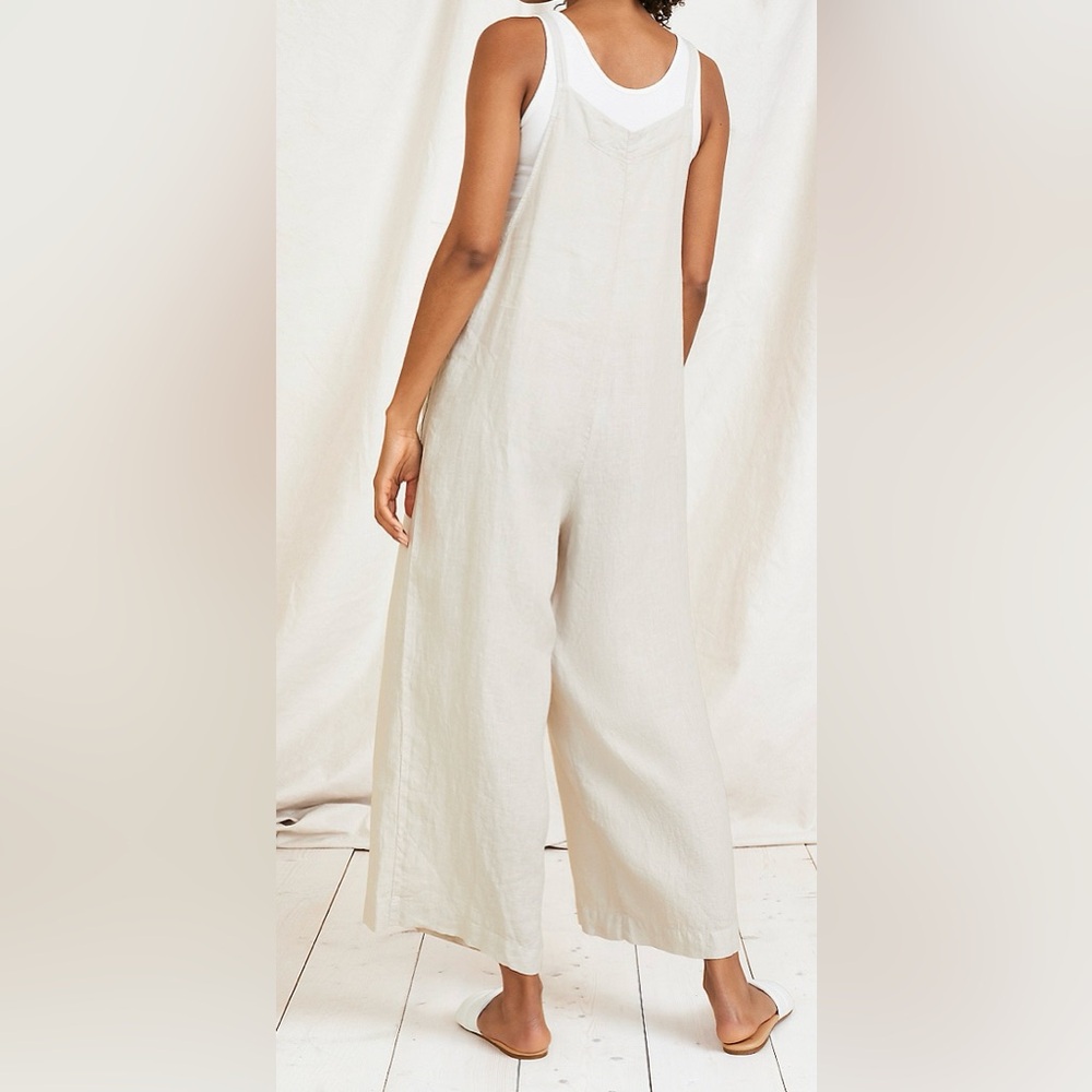 Velvet by Graham & Spencer - Linen Overalls/Jumpsuit - Picture 7 of 7